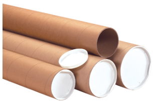Wholesale mailing tube packaging: Kraft tubes & crimped ends